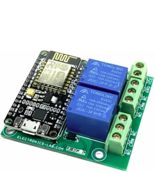 2 Channel Wi-Fi Relay Module Using ESP8266 Node MCU