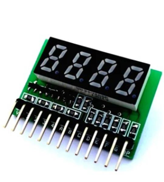 4 Digit MultiPlexed 0.33 Inch 7 Segment Common Anode Display