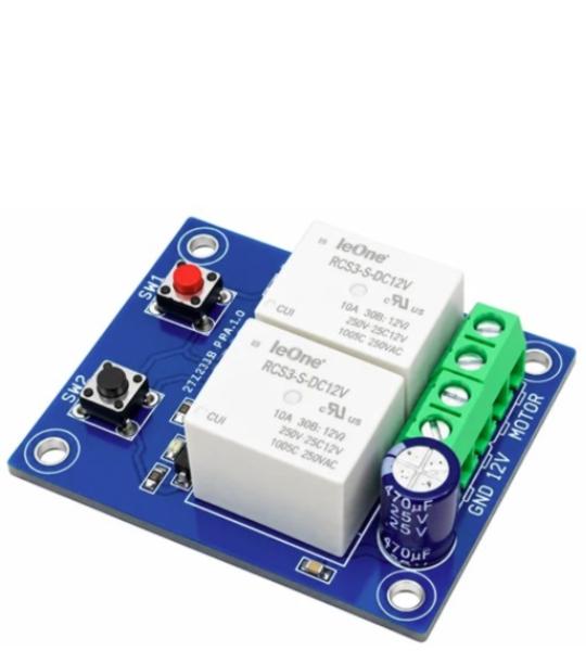 Low-Cost DC Motor Direction Controller with Fast Brake using 2 Relays