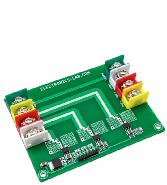 3 Phase Isolated Hall-effect Current Sense Amplifier with +/-600V Working Voltage and +/-46A Measurement Range