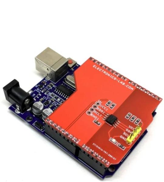 Optically Isolated Bidirectional I2C Shield For Arduino Uno Shield